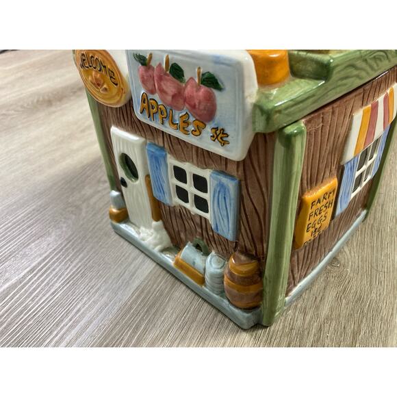 Vintage‎ General Store Ceramic Cookie Jar Stamped CKPO Spring Holiday - Picture 5 of 14